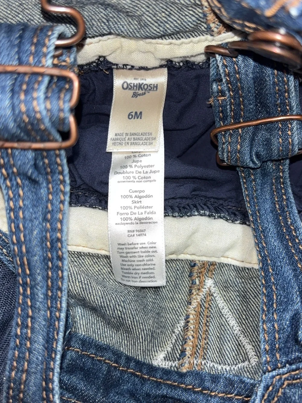 OshKosh Bgosh denim bib